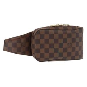LOUIS VUITTON Damier Ebene Geronimos Shoulder Bag N51994 LV Auth 158028